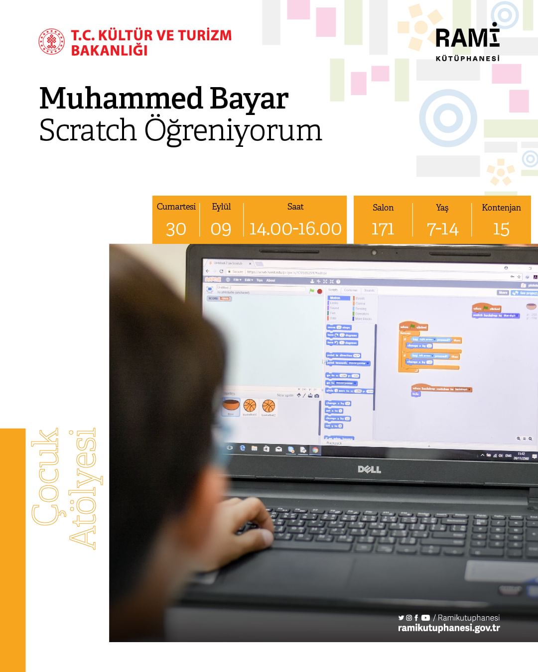 RAMİ KÜTÜPHANESİ - Muhammed BAYAR Scratch Öğreniyorum Çocuk Atölyesi 